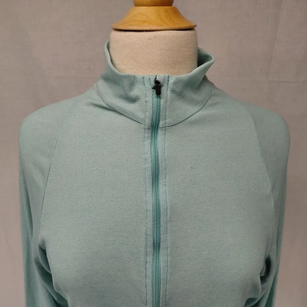 Patagonia Capilene 2 Lightweight LS half zip pullover blue/ green SZ XL - Picture 4 of 7